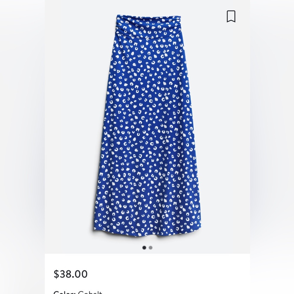 Gilli Knit Maxi Blue Animal Patterned maxi skirt women’s Small